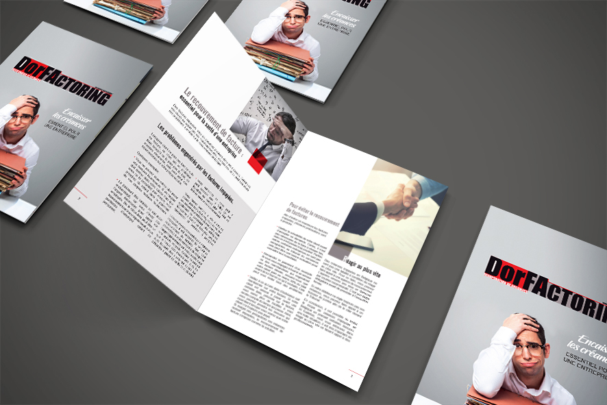 Publicité brochure, création conception