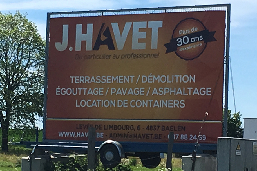 Lettrage bâche
