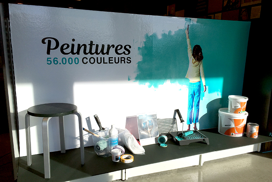 Lettrage vitrine impression digitale