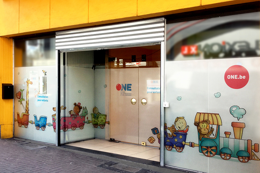 Lettrage vitrine impression digitale